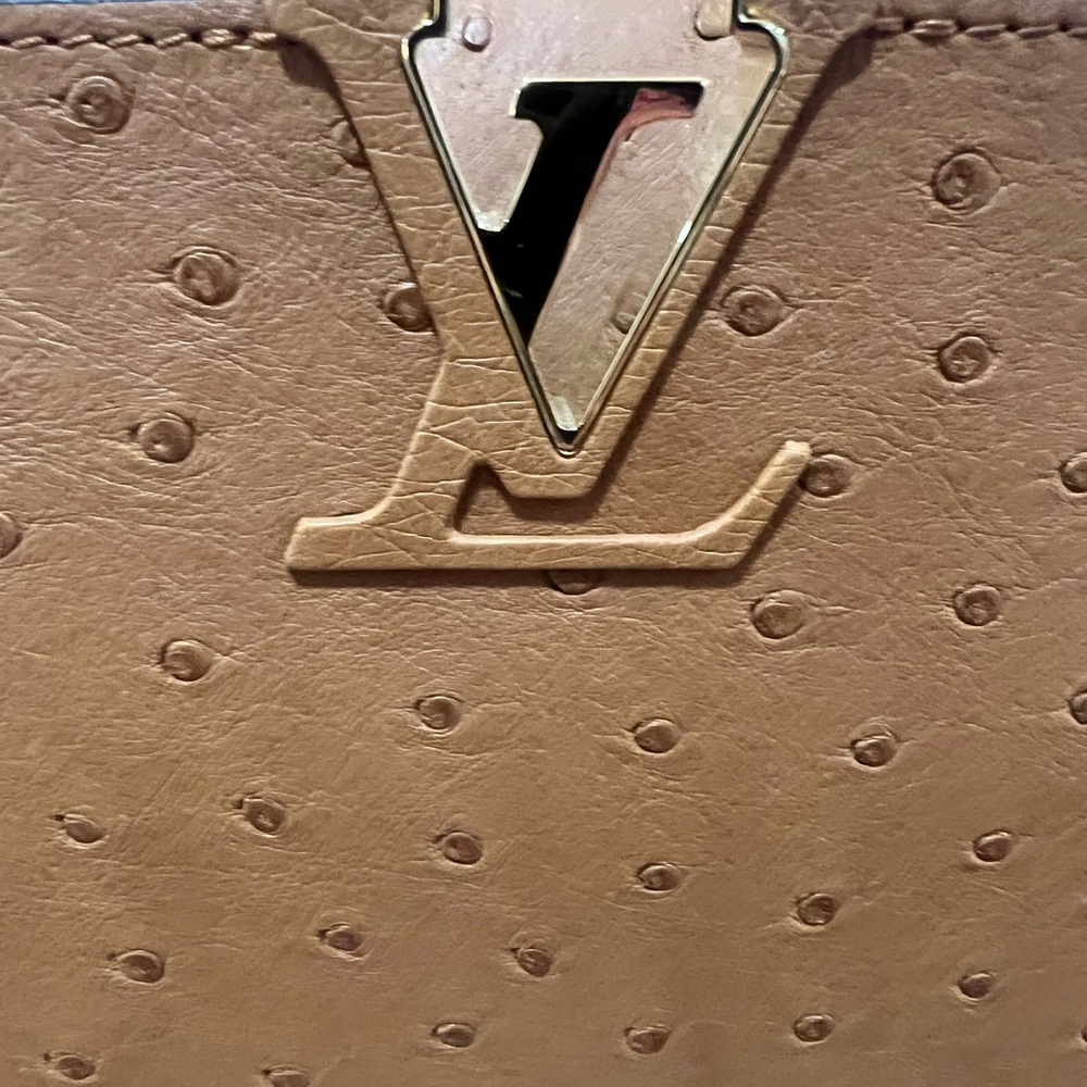 Louis Vuitton Capucine small Exotic ostrich bag NWT pristine - Picture 2 of 13